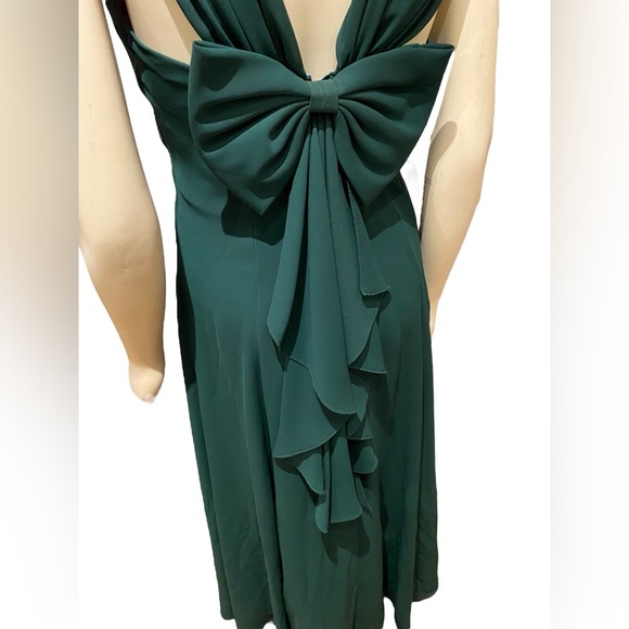 Vintage On On Fashions 90’s Green Gown Rhinestone Accents Size 9 USA - Picture 5 of 8